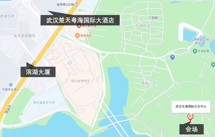 会议周边酒店位置图 / Nearby hotel locations